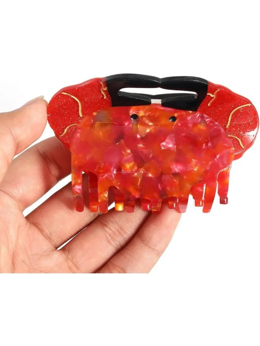 Cute Marine Life Hair Claw Clip - Big Sea Animal Design, Handmade for Women